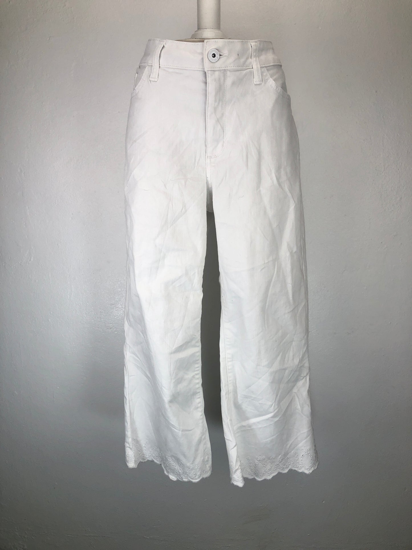 Pantalon Blanco De Vestir Crop