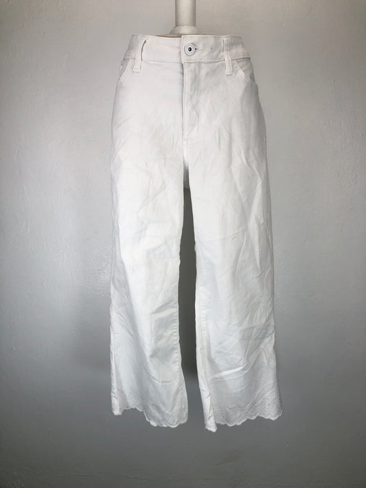 Pantalon Blanco De Vestir Crop