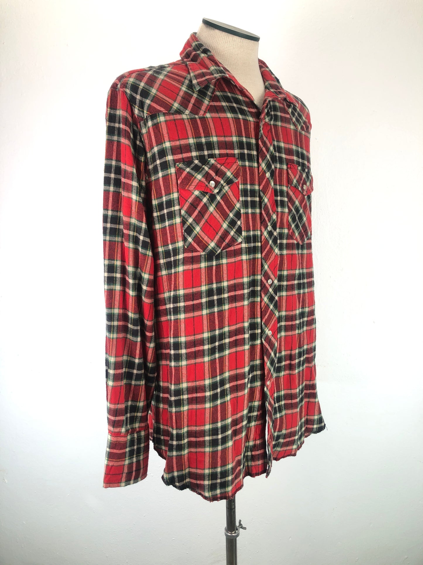 Camisa Rojo Vino Cuado Wrangler