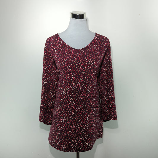 Blusa Rojo Vino de Lunares Susan Graver