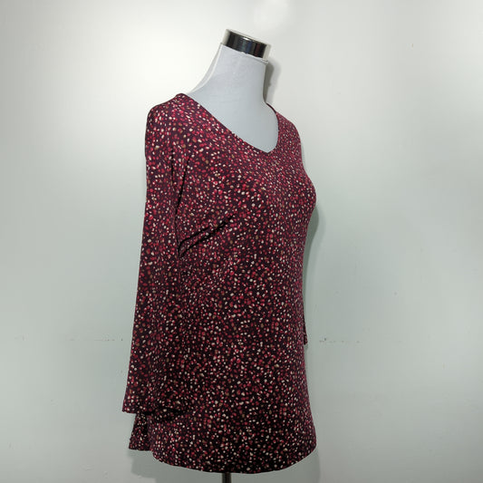 Blusa Rojo Vino de Lunares Susan Graver