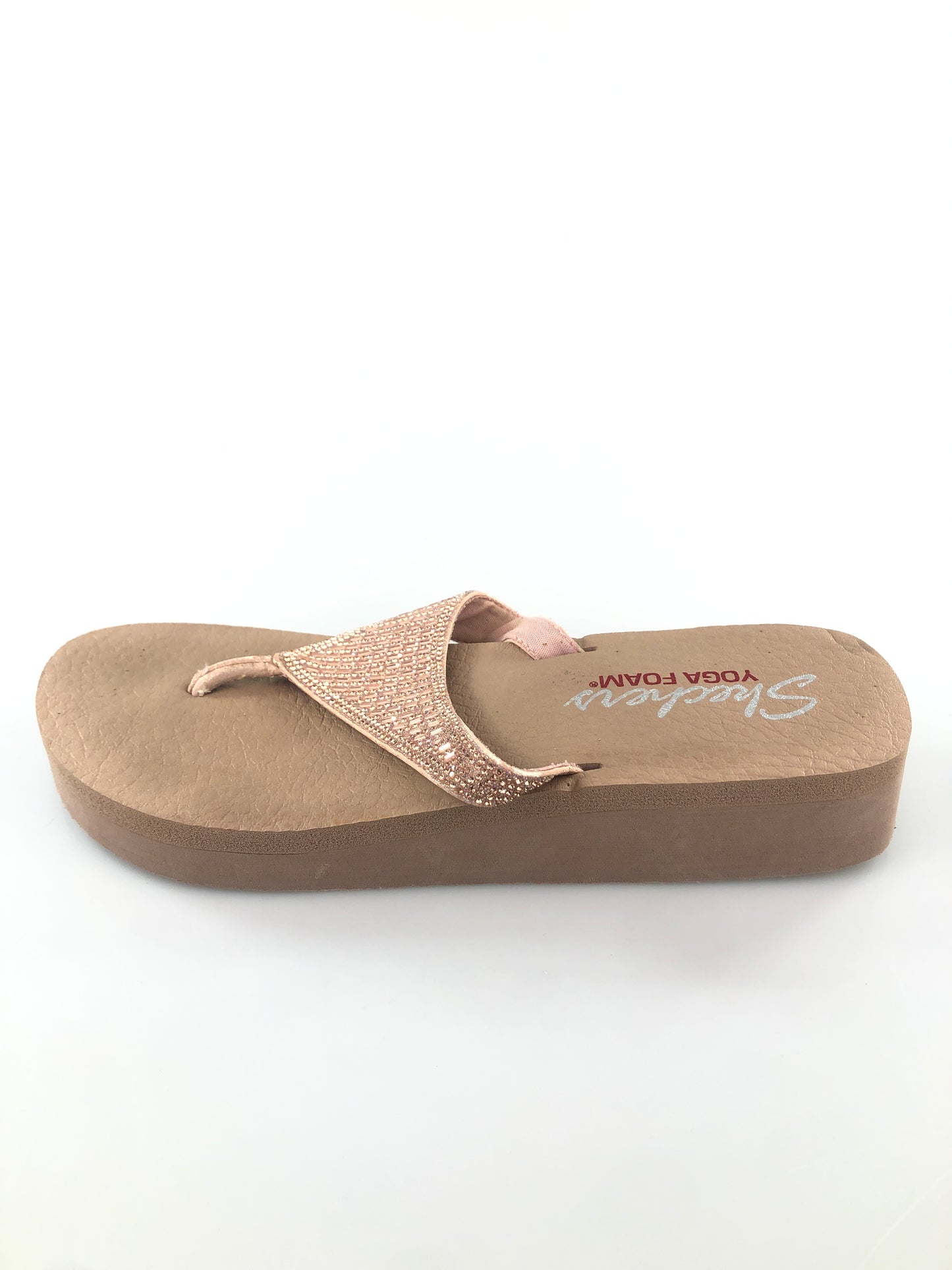 Sandalia Nude de Brillo Skechers