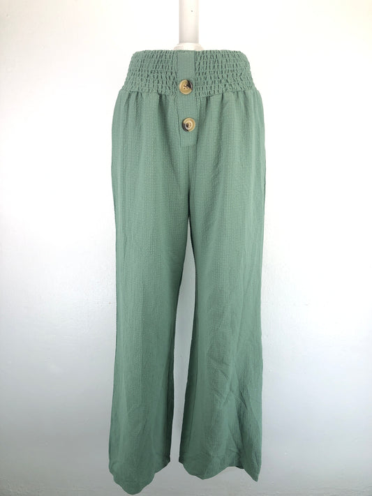 Pantalon Verde Palazo Lishly