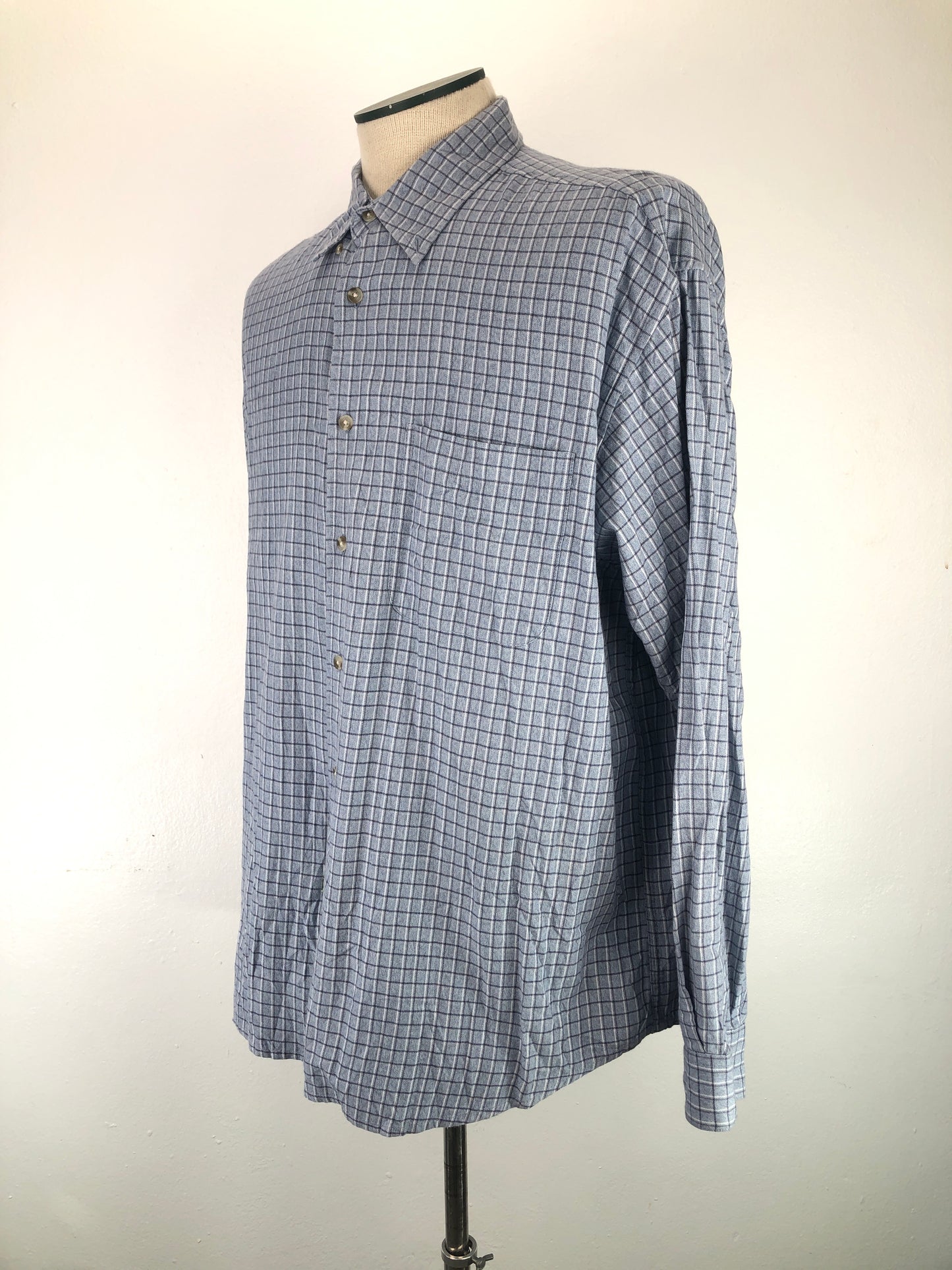 Camisa Gris de Cuadro Izod