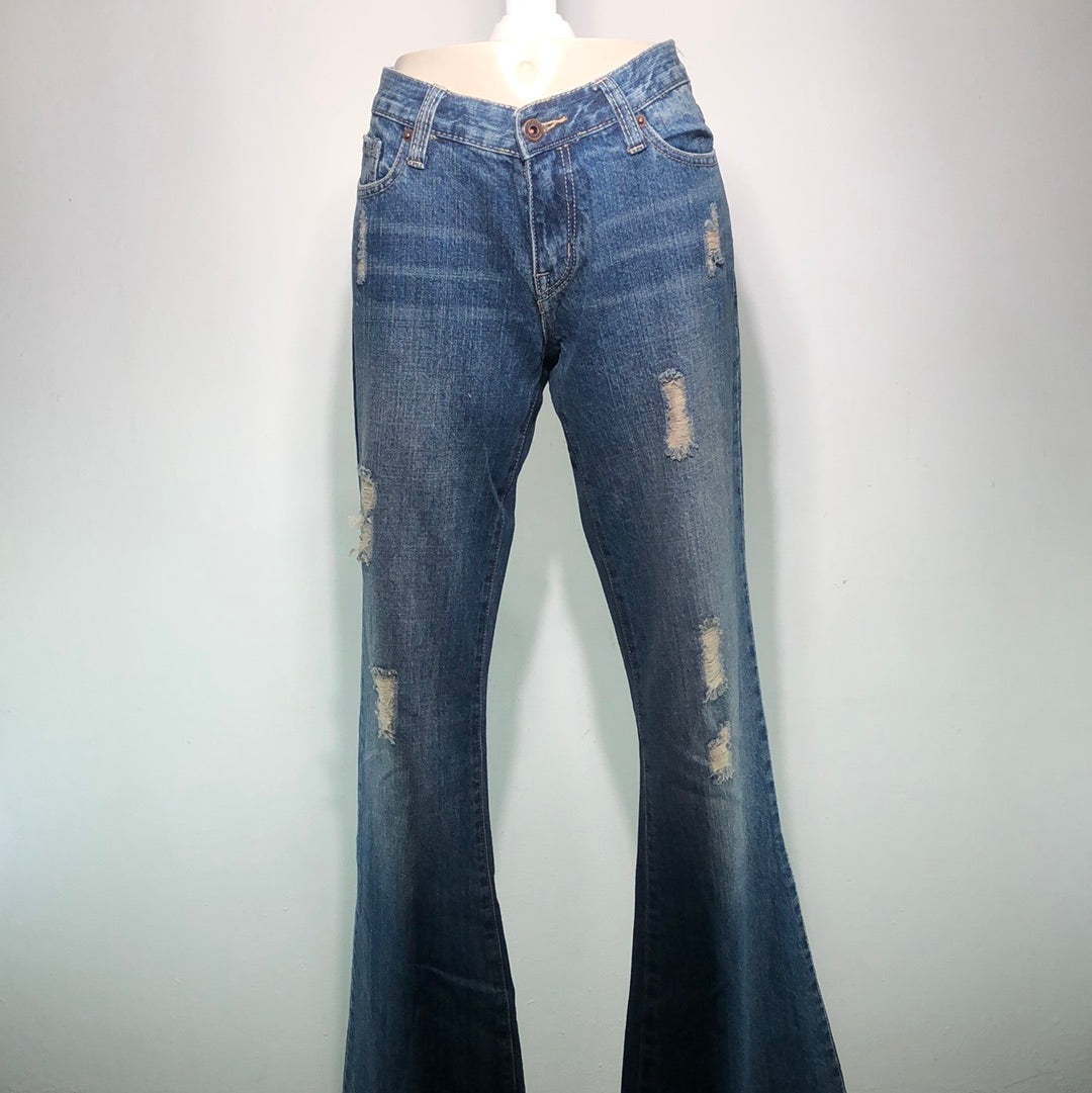 Pantalon Jeans Azul Flare Leg