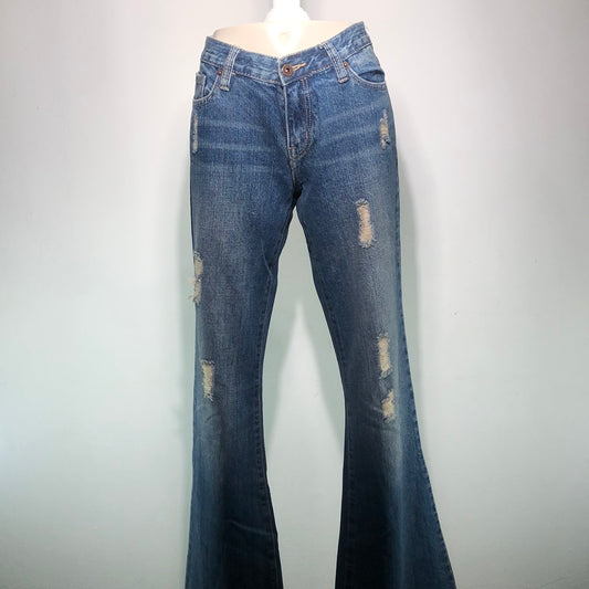 Pantalon Jeans Azul Flare Leg