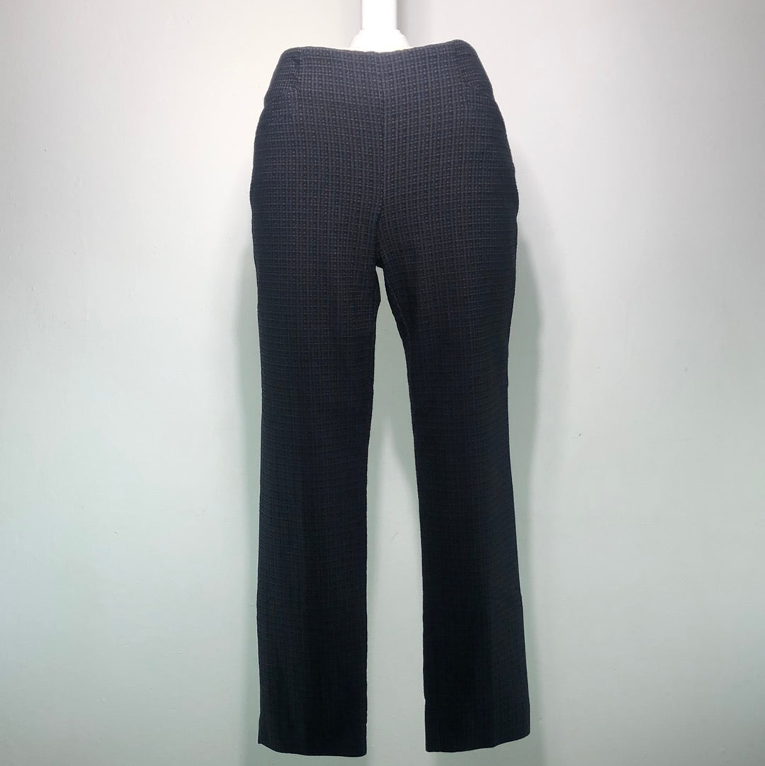 Pantalon Negro de Cuadro Van Heusen