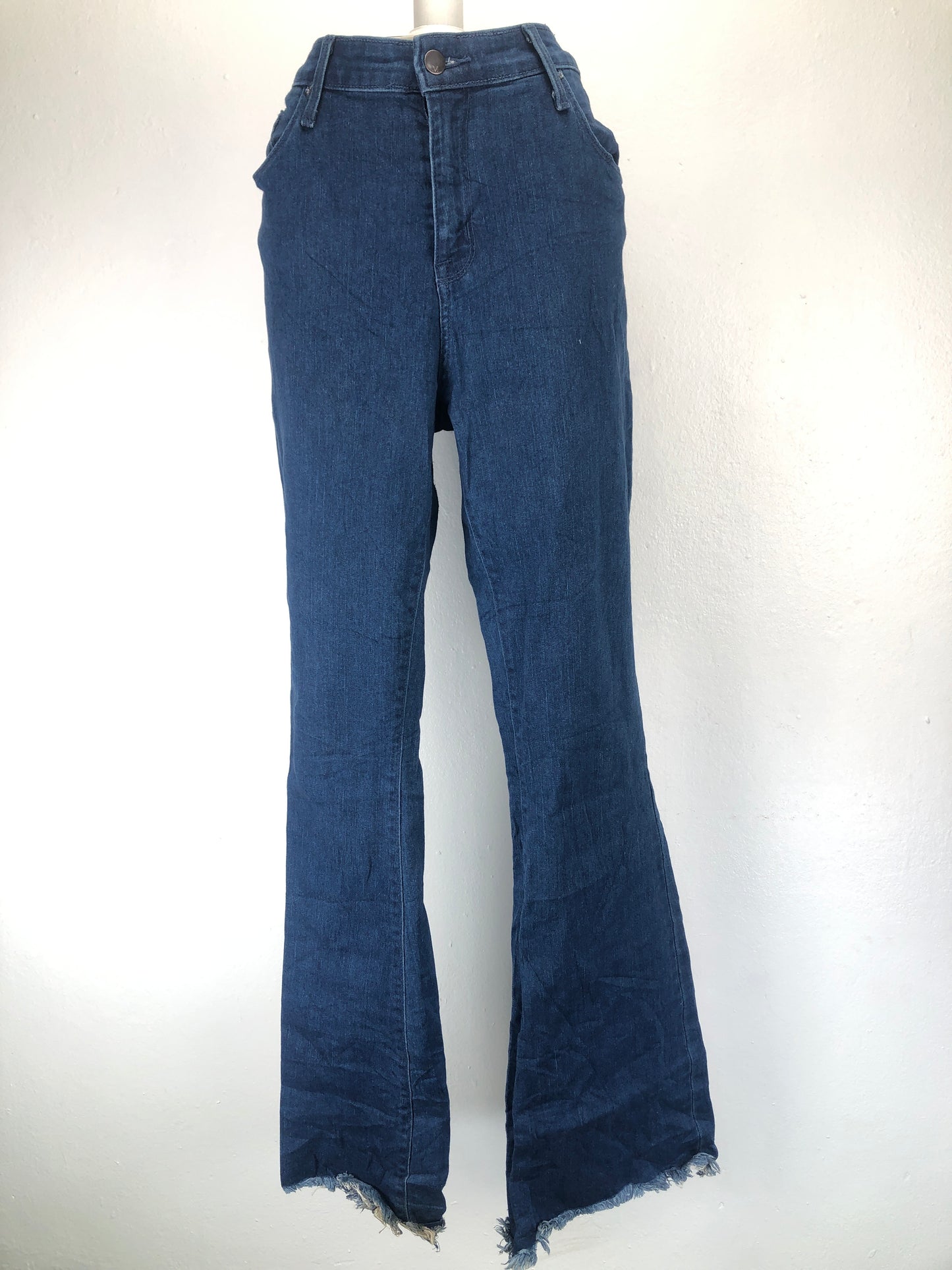 Pantalon Azul Palazzo Jeans Denim