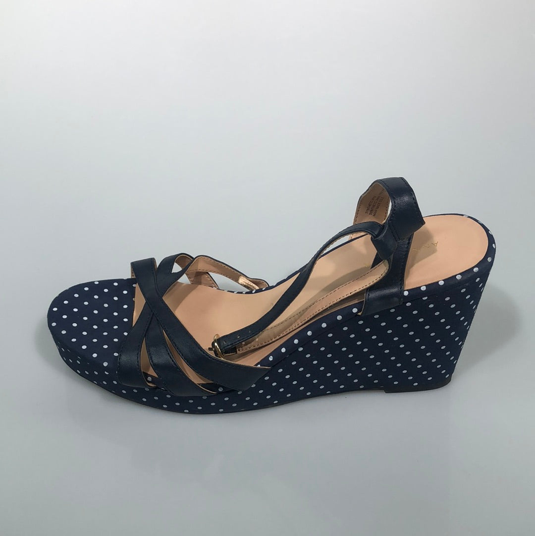 Zapatilla Azul marino de Lunares Ann Taylor