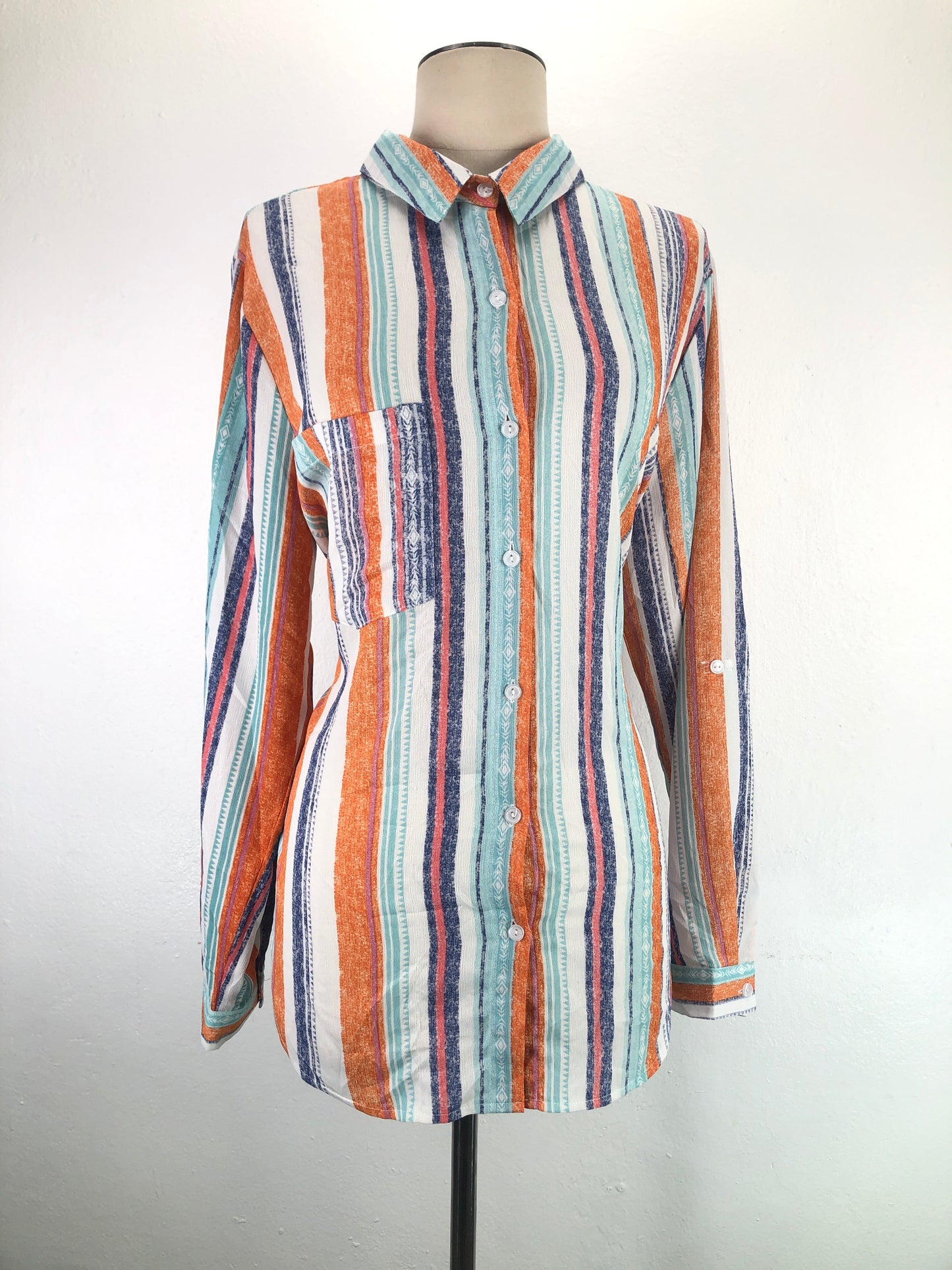 Camisa Multicolor de Rayas Variangis