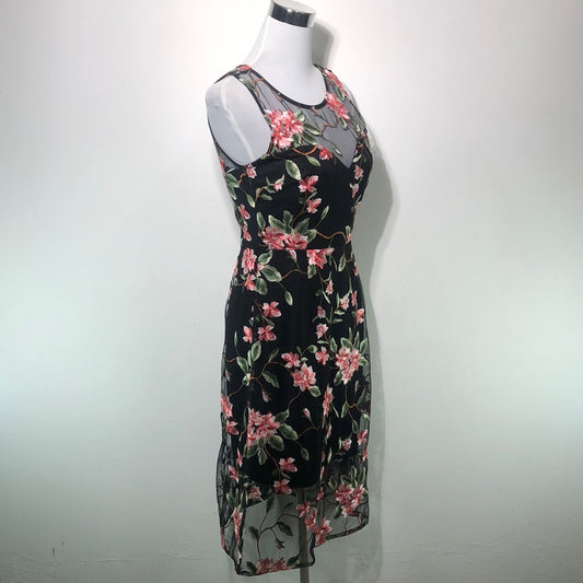 Vestido Negro de Flores Lulus