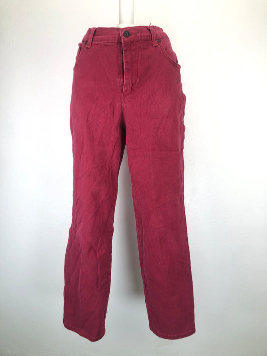 Pantalon Rojo Vino De Vestir Amanda