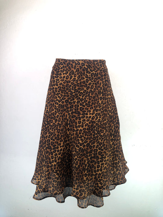 Falda Animal Print De Mujer Gegrge