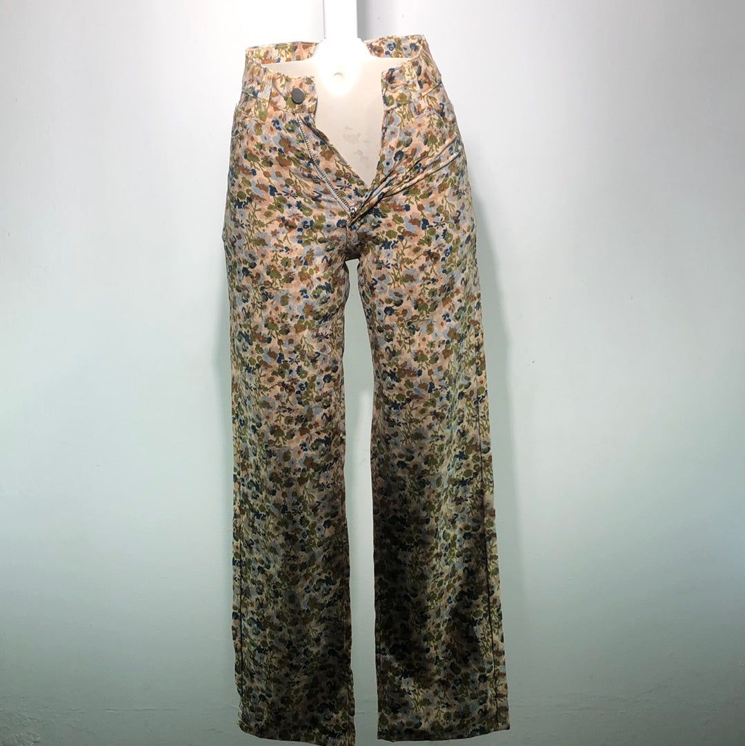 Pantalon Crema de Flores Exclusive