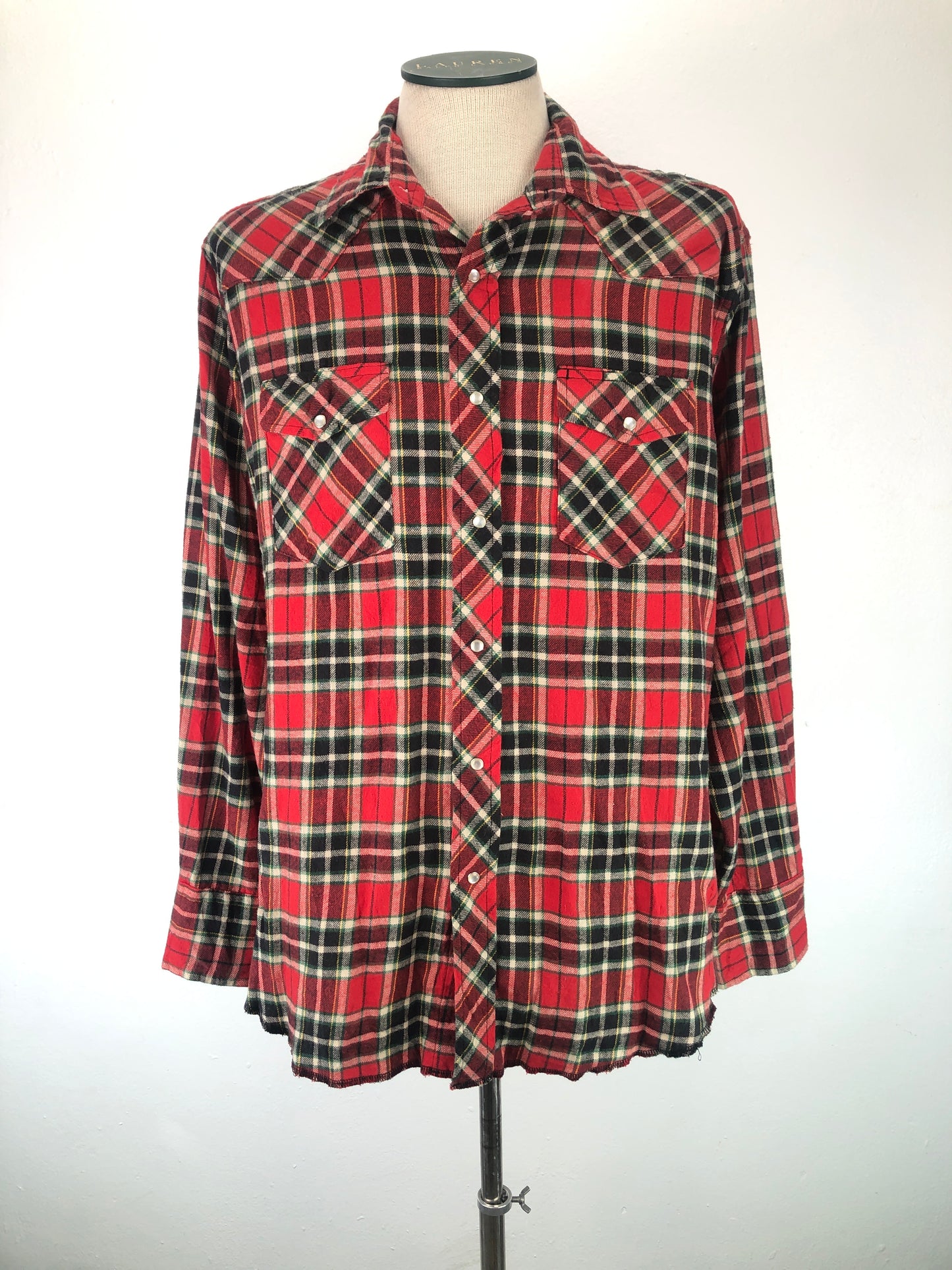 Camisa Rojo Vino Cuado Wrangler