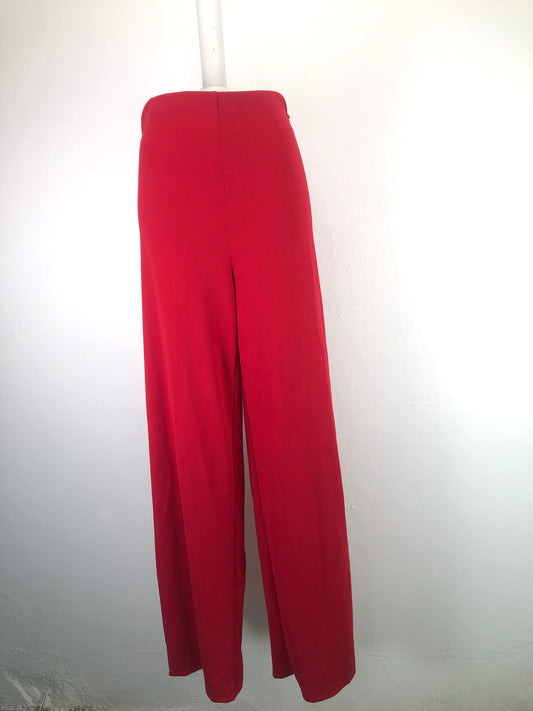 Pantalon Rojo Palazo Fashion Nova