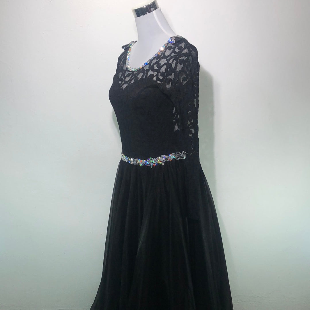 Vestido de Fiesta Negro Cheryl Creations