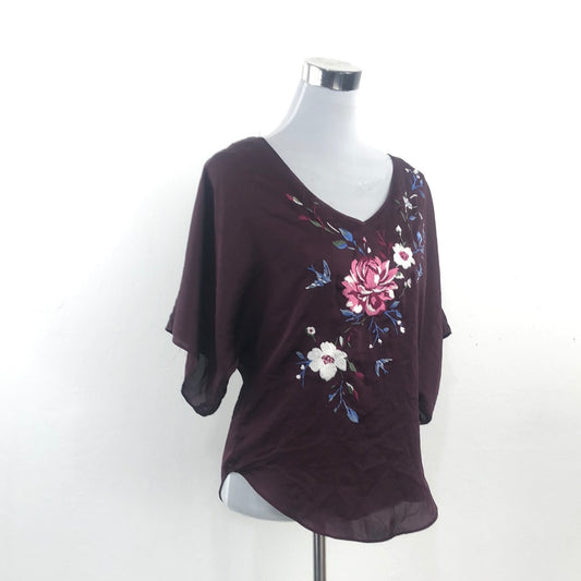 Blusa Rojo Vino White House Black Market