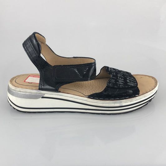 Sandalias Negro High Soft